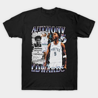Anthony Edwards Newspaper T-Shirt